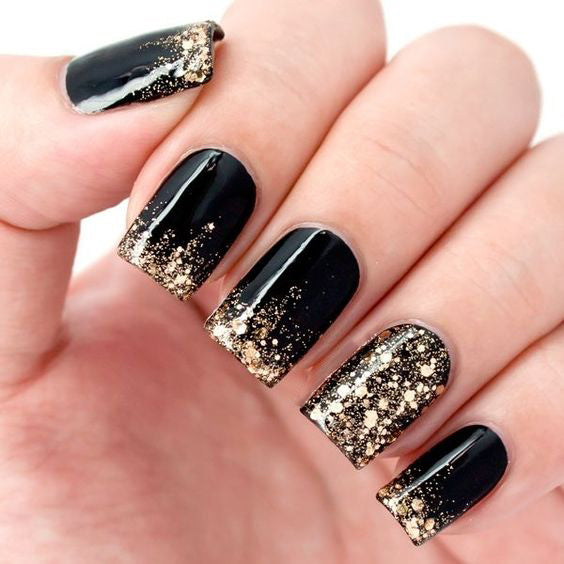 99+ Trending Black Nails Art Manicure Ideas; Black coffin nails; Black acrylic nails; long Black gel nail; short Black nails; Black cute nails; Black matte nails; Black glitter nails.