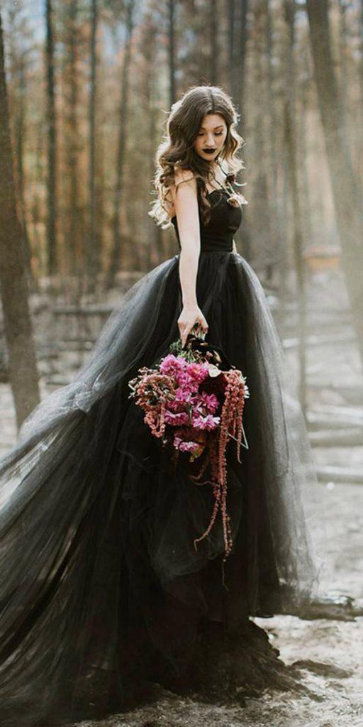 20 + Elegant Black Wedding Dresses