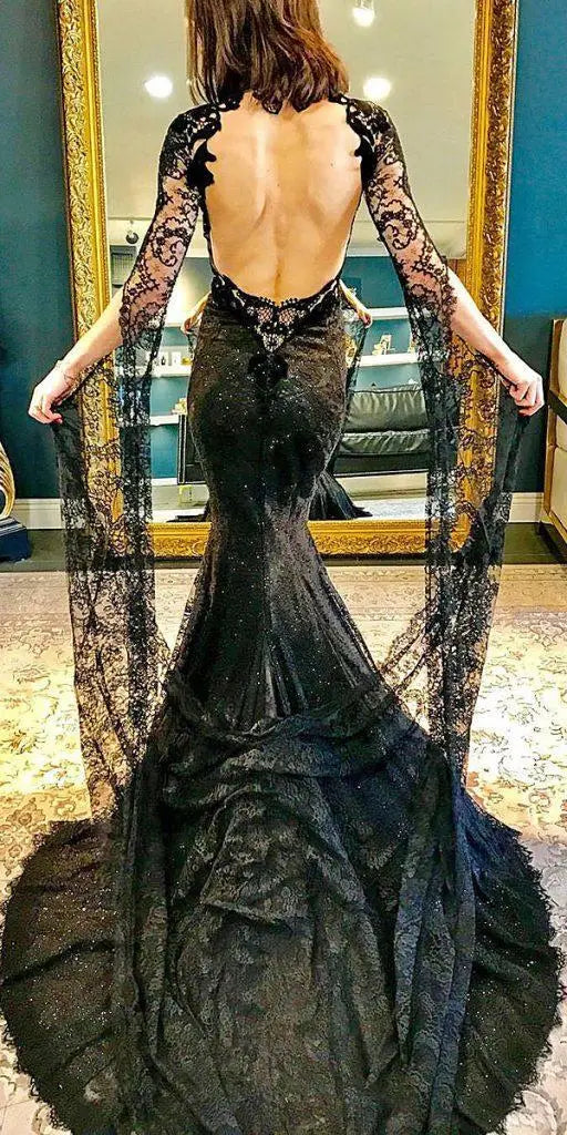 20 + Elegant Black Wedding Dresses