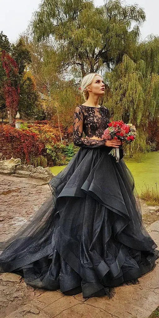 20 + Elegant Black Wedding Dresses