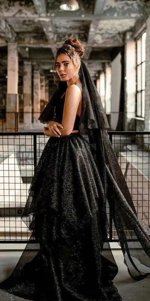 20 + Elegant Black Wedding Dresses