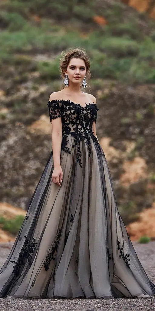 20 + Elegant Black Wedding Dresses