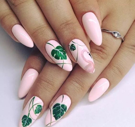 20+ Flamingo Tropical Nail Art; Flamingo nails; design de unhas; Геометрия Дизайн ногтей; Дизайн ногтей; Pink nails; Summer nails; Beach nails; Vocation nails; nail shop; nail salon; simple nails;