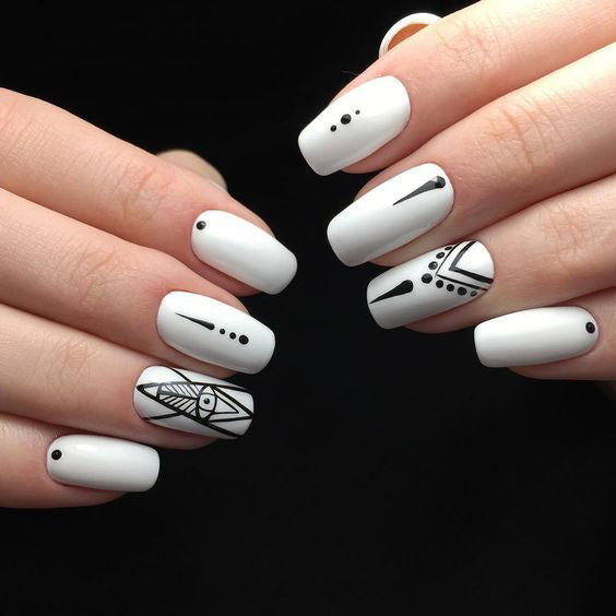 GEOMETRIC NAIL ART IDEAS