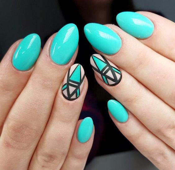 GEOMETRIC NAIL ART IDEAS; nails alchemy; claws; geometric nails; nails designs; Halloween nails; nails art; geometric aesthetic; nails polish;