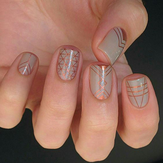 GEOMETRIC NAIL ART IDEAS; nails alchemy; claws; geometric nails; nails designs; Halloween nails; nails art; geometric aesthetic; nails polish;