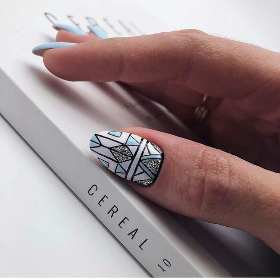 GEOMETRIC NAIL ART IDEAS