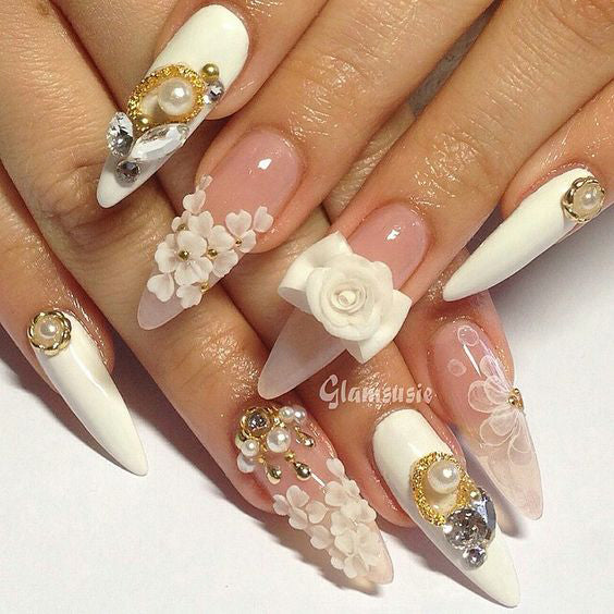 21+ Stylish Nude Stiletto Nails To Be In Trends 2019; Gorgeous Glitter Stiletto Nails; Nude Stiletto nails; cute Stiletto nails; Stiletto coffin nails; easy Stiletto nails; Stiletto nails designs;