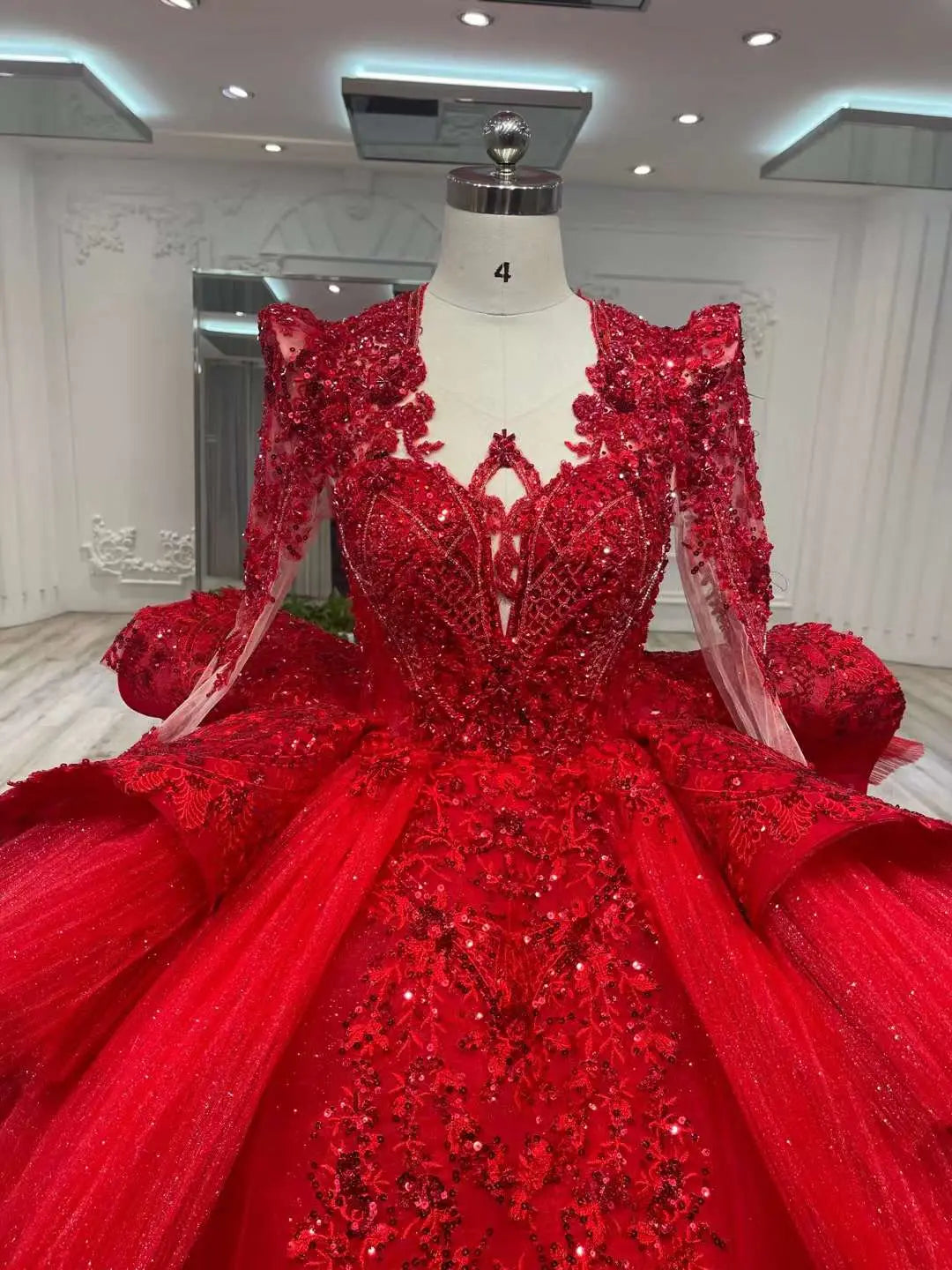 Ostty™ Red Wedding Dresses Custom Made Service