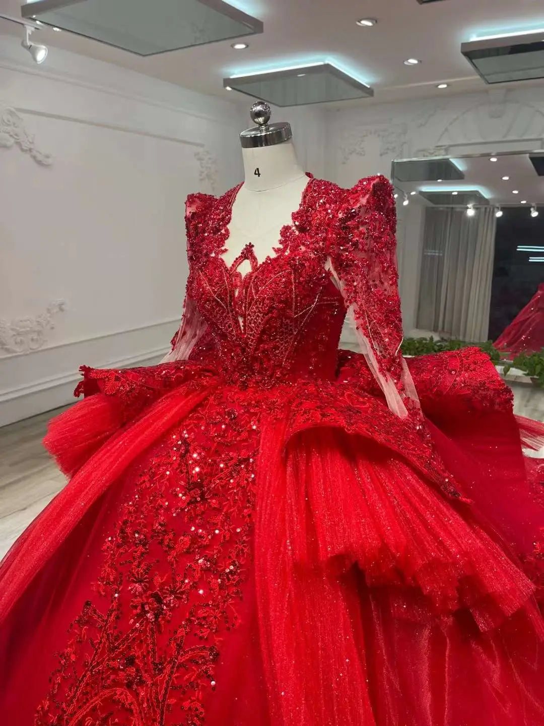 Ostty™ Red Wedding Dresses Custom Made Service