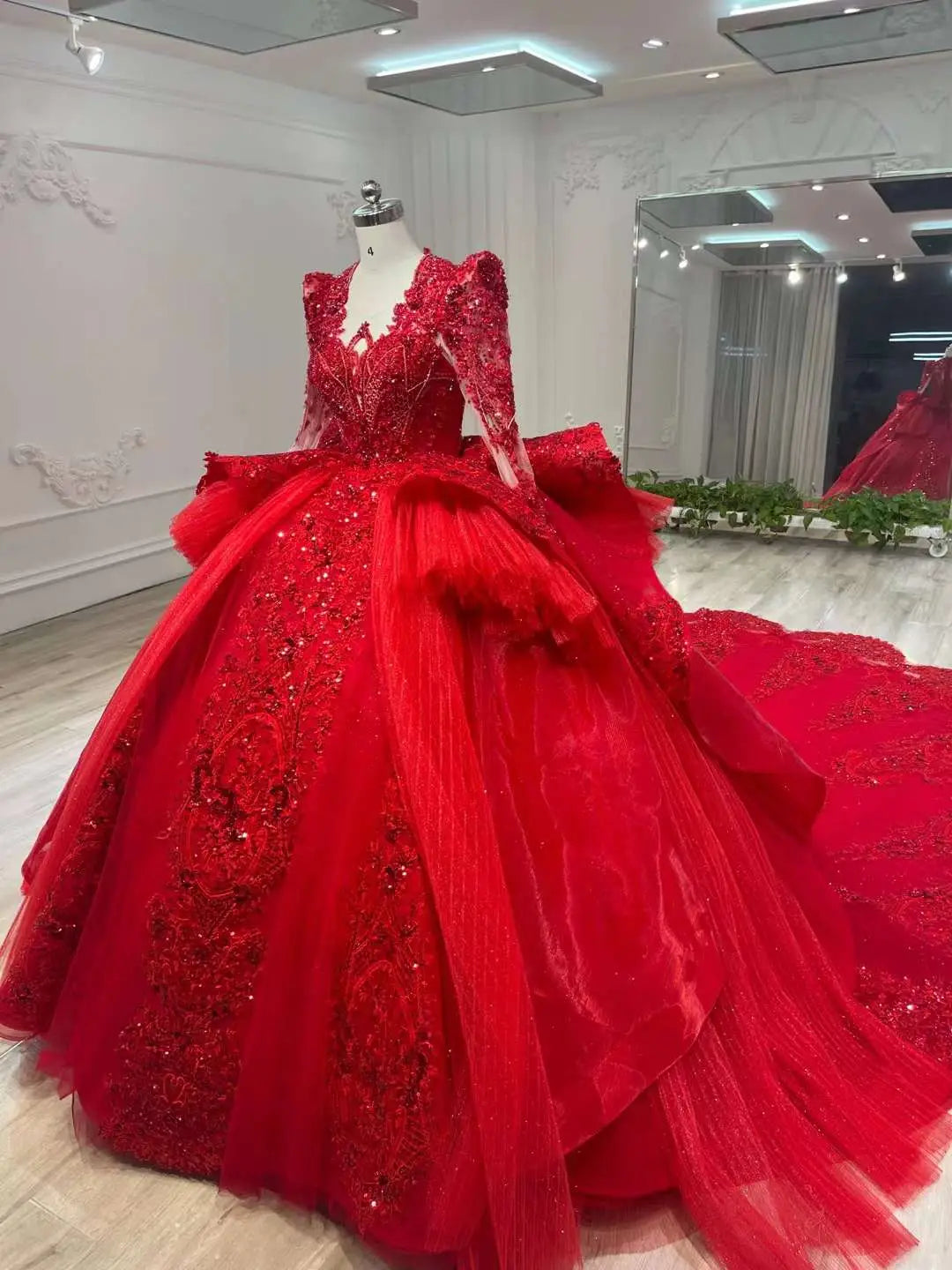 Ostty™ Red Wedding Dresses Custom Made Service