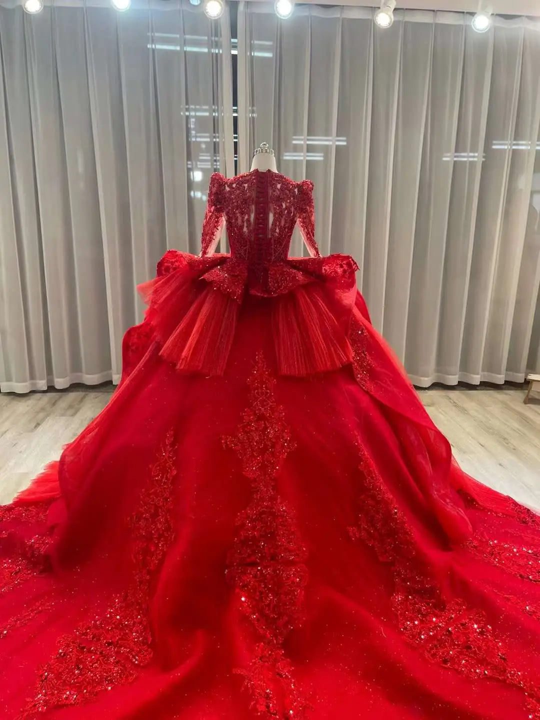 Ostty™ Red Wedding Dresses Custom Made Service