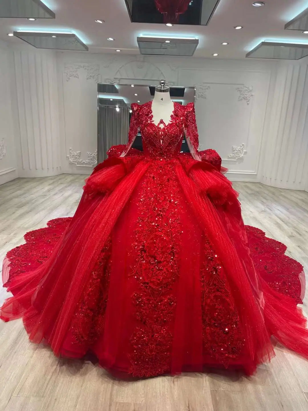 Ostty™ Red Wedding Dresses Custom Made Service