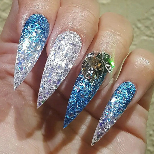 30 cool and trendy stiletto nail art designs; Stiletto Nail Designs; Bling Stiletto Nail; Ombre Stiletto Nail; Simple Stiletto Nail; Acrylic Coffin Stiletto Nail.