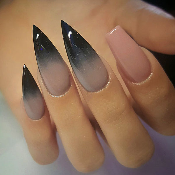 30 cool and trendy stiletto nail art designs; Stiletto Nail Designs; Bling Stiletto Nail; Ombre Stiletto Nail; Simple Stiletto Nail; Acrylic Coffin Stiletto Nail.