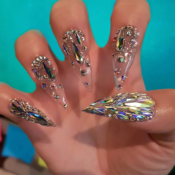 30 cool and trendy stiletto nail art designs; Stiletto Nail Designs; Bling Stiletto Nail; Ombre Stiletto Nail; Simple Stiletto Nail; Acrylic Coffin Stiletto Nail.