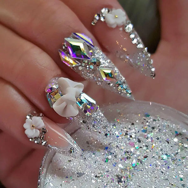 30 cool and trendy stiletto nail art designs; Stiletto Nail Designs; Bling Stiletto Nail; Ombre Stiletto Nail; Simple Stiletto Nail; Acrylic Coffin Stiletto Nail.