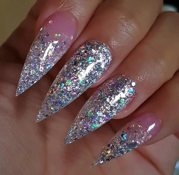 30 cool and trendy stiletto nail art designs; Stiletto Nail Designs; Bling Stiletto Nail; Ombre Stiletto Nail; Simple Stiletto Nail; Acrylic Coffin Stiletto Nail.