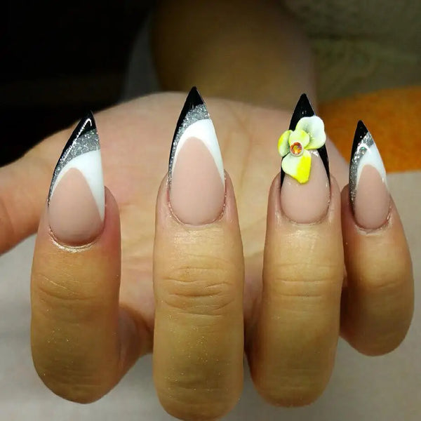 30 cool and trendy stiletto nail art designs; Stiletto Nail Designs; Bling Stiletto Nail; Ombre Stiletto Nail; Simple Stiletto Nail; Acrylic Coffin Stiletto Nail.