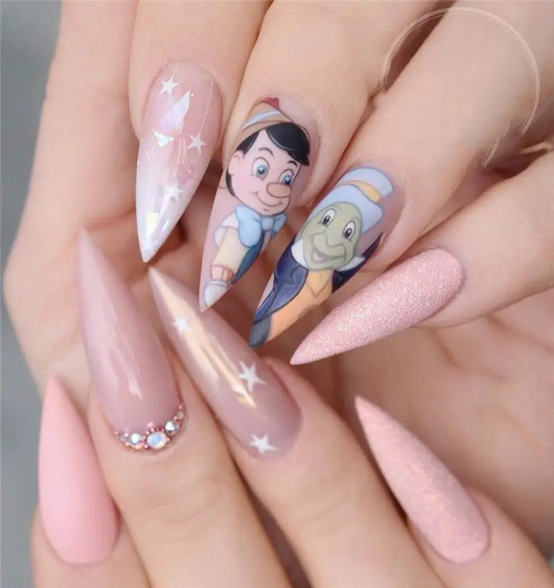 Disney Stiletto Nails; Cute Stiletto Nails; Stiletto Coffin Nails; Easy Stiletto Nails; Stiletto Nails Designs; Nails Acrylic