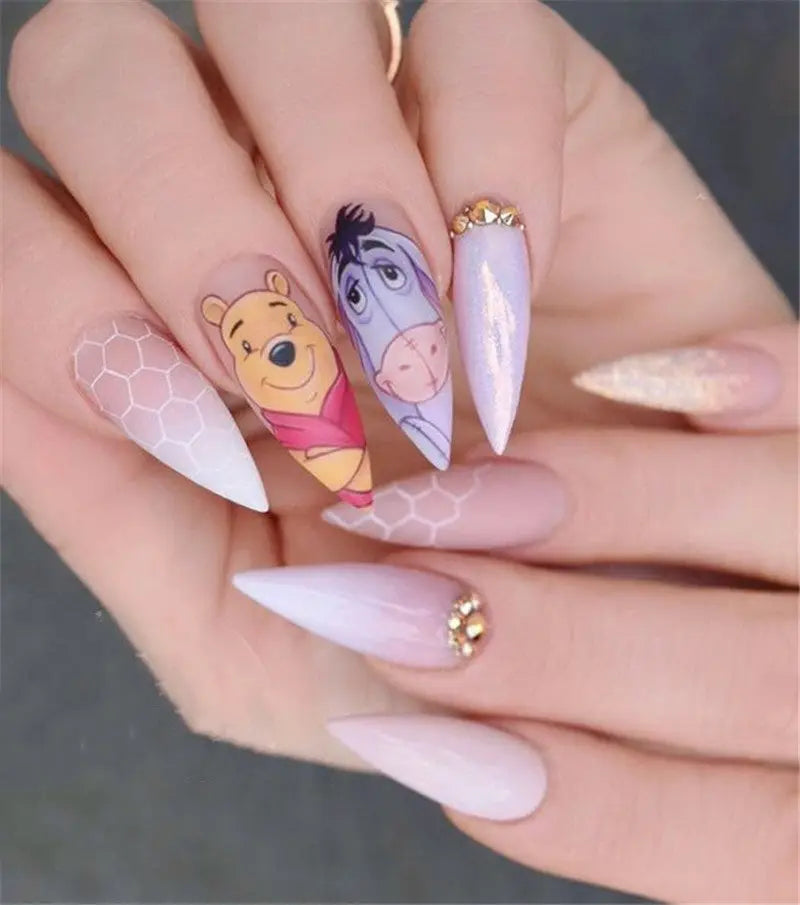 Disney Stiletto Nails; Cute Stiletto Nails; Stiletto Coffin Nails; Easy Stiletto Nails; Stiletto Nails Designs; Nails Acrylic