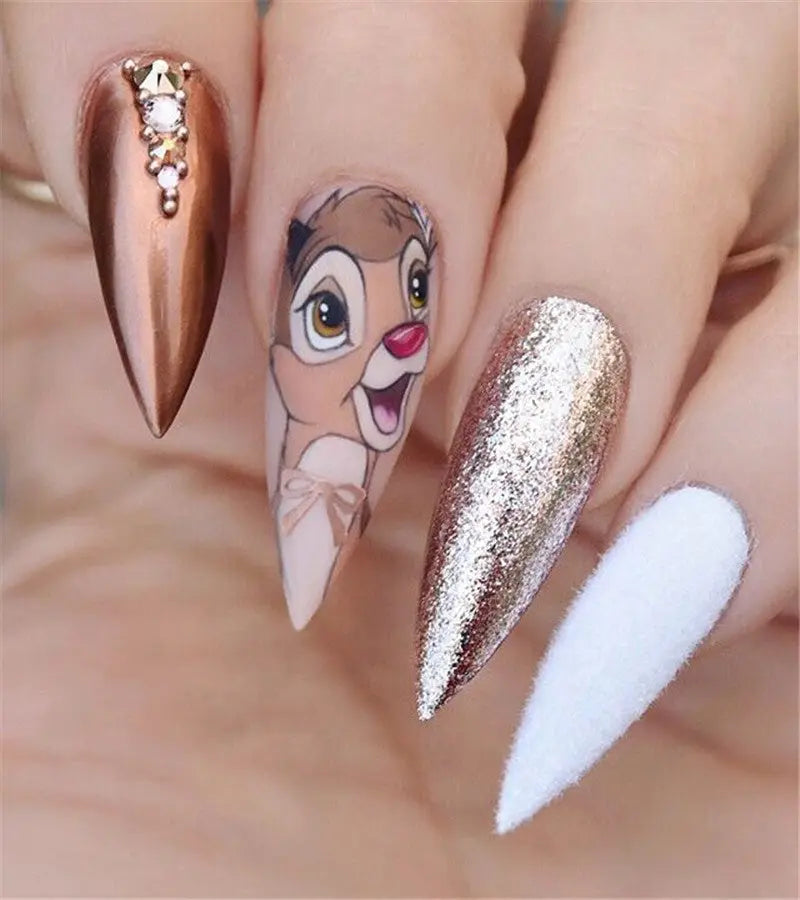 Disney Stiletto Nails; Cute Stiletto Nails; Stiletto Coffin Nails; Easy Stiletto Nails; Stiletto Nails Designs; Nails Acrylic