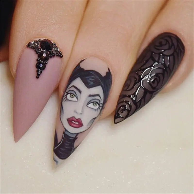 Disney Stiletto Nails; Cute Stiletto Nails; Stiletto Coffin Nails; Easy Stiletto Nails; Stiletto Nails Designs; Nails Acrylic