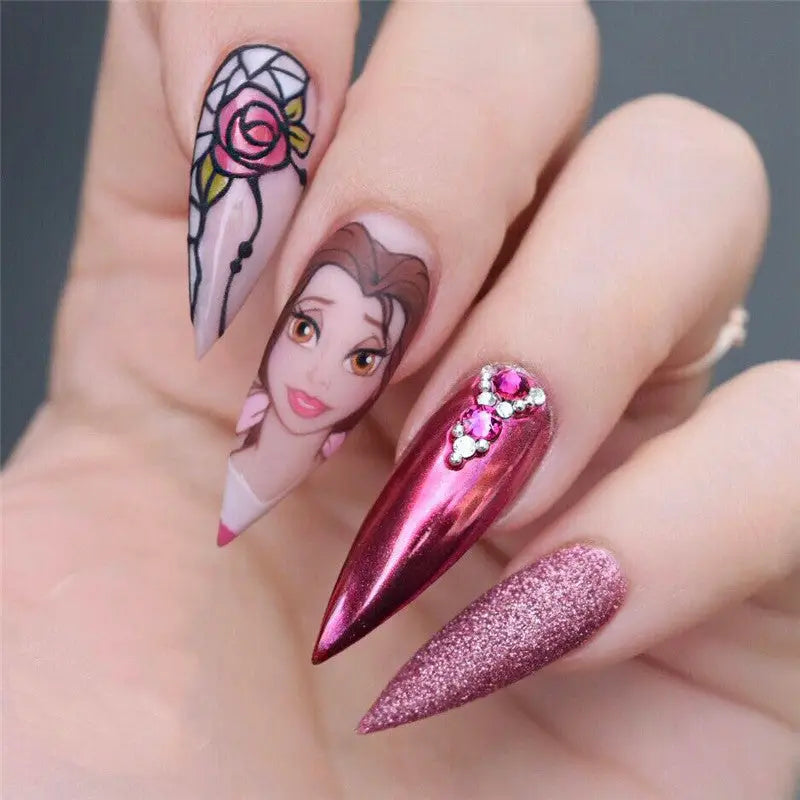 Disney Stiletto Nails; Cute Stiletto Nails; Stiletto Coffin Nails; Easy Stiletto Nails; Stiletto Nails Designs; Nails Acrylic