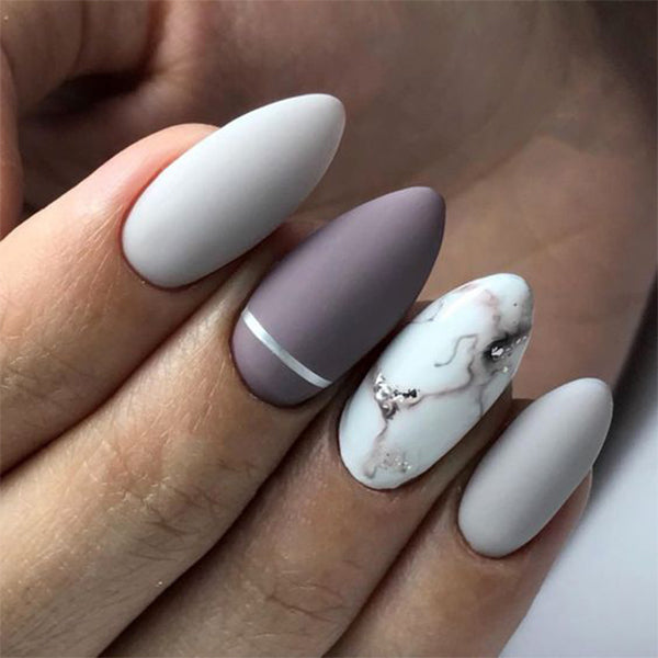 10+ Almond Marble Nails designs；Marble Nails；Almond Nails；Nails Trend；Nails Art；Nails design；Nails Art；Nails acrylic；Nails winter；