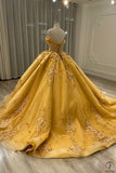 Gold Cape Quinceanera Dress OS746 - Bridal Party Dresses $849.99