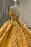 Gold Cape Quinceanera Dress OS746 - Bridal Party Dresses $849.99