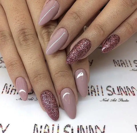 45 + Designs with Nude Nail Polish