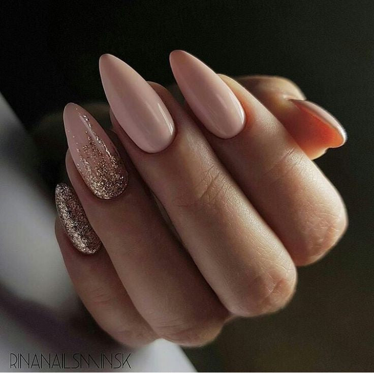 45 + Designs with Nude Nail Polish