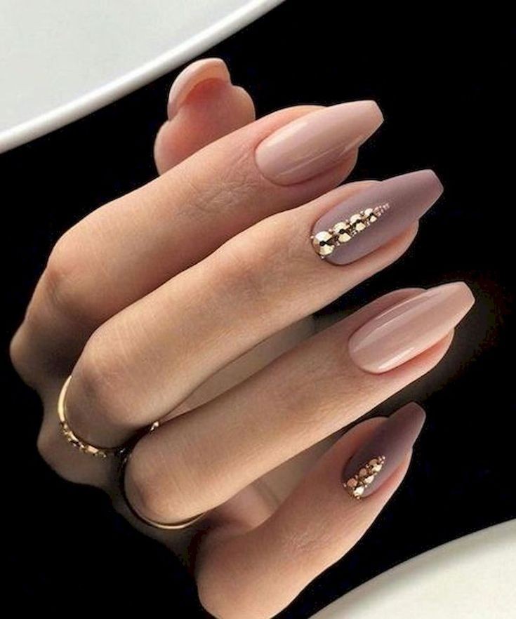 45 + Designs with Nude Nail Polish