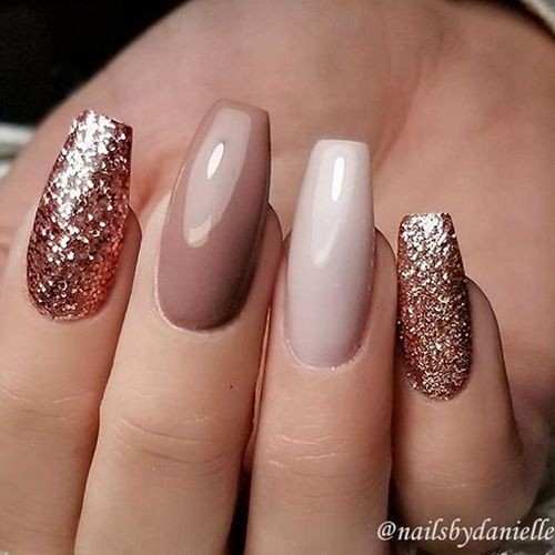 45 + Designs with Nude Nail Polish