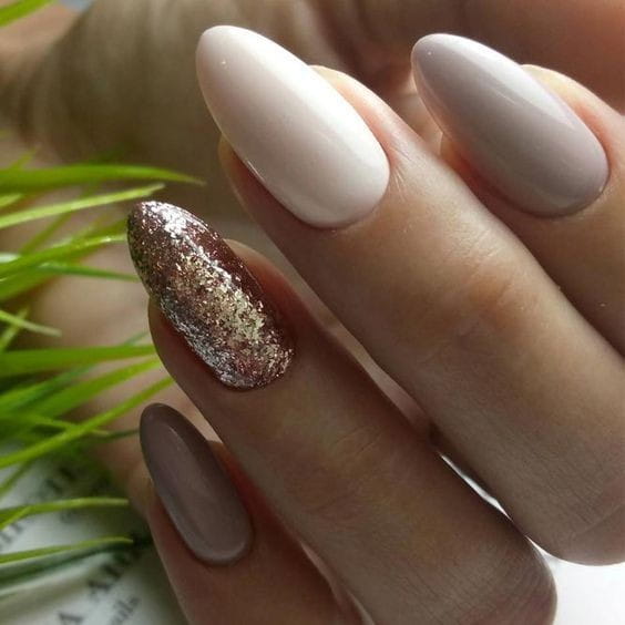 45 + Designs with Nude Nail Polish