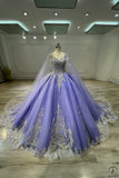 Lilac Cape Quinceanera Dress OS731 - Quinceanera Dress $849.99