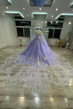 Lilac Cape Quinceanera Dress OS731 - Quinceanera Dress $849.99