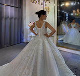 Luxury beading Appliques Wedding Dress With Train OS3924 - OS11644 $1,999.99