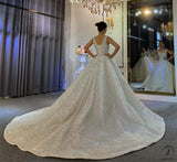 Luxury beading Appliques Wedding Dress With Train OS3924 - OS11644 $1,999.99