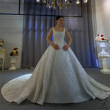 Luxury beading Appliques Wedding Dress With Train OS3924 - OS11644 $1,999.99