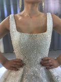 Luxury beading Appliques Wedding Dress With Train OS3924 - OS11644 $1,999.99