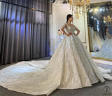 Luxury Embroidered Sleeveless Wedding Dresses OS3961 - Wedding & Bridal Party Dresses $1,699.99