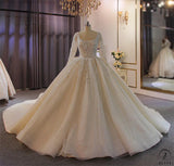 Copy of Copy of Long Sleeves Beading Wedding Dress OS3910 - $2,460.50