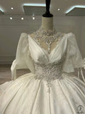 Luxury Embroidered Sleeveless Wedding Dresses OS3972 的副本 - Wedding & Bridal Party Dresses $1,499.99