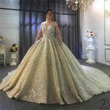 Copy of Copy of Copy of Long Sleeves Beading Wedding Dress OS3921 - $2,460.50