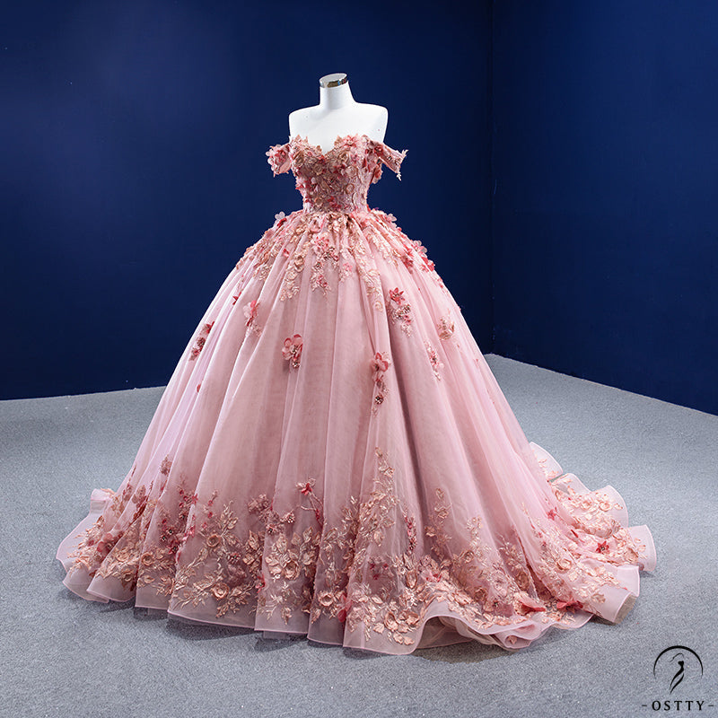 Pink ball gown hotsell