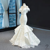 Wedding Dress Bridal Mori Super Fairy Dream Wedding Dress Stage Fishtail Pettiskirt - White / Custom made - $699.99