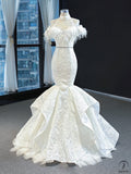 Wedding Dress Bridal Mori Super Fairy Dream Wedding Dress Stage Fishtail Pettiskirt - White / Custom made - $699.99