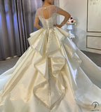 Long Sleeves Beading Wedding Dress OS3927 - $2,460.50